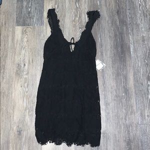 NWT Free People black mini dress